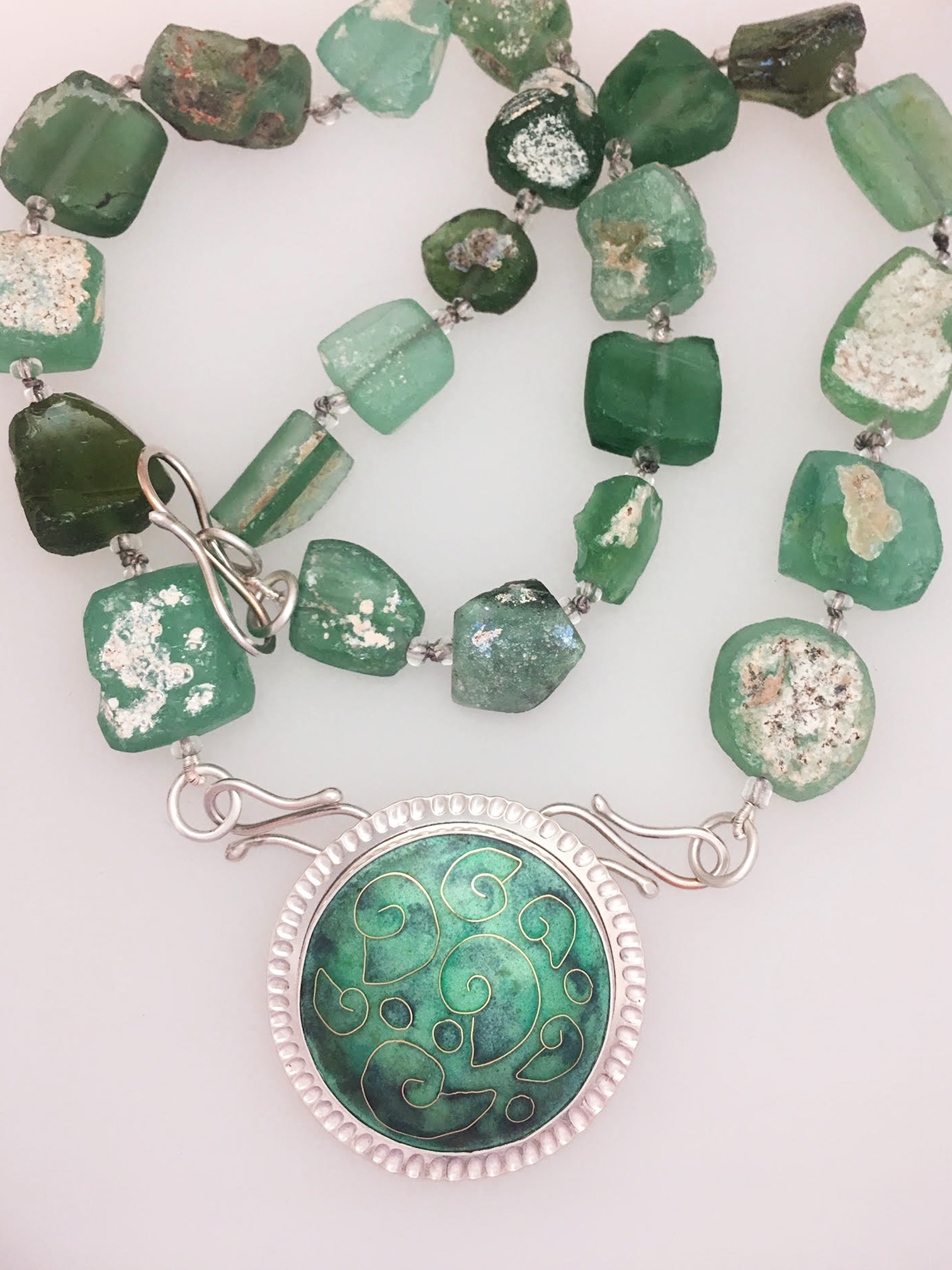Fossil jewellery | Linda Connelly Enamels and Jewellery