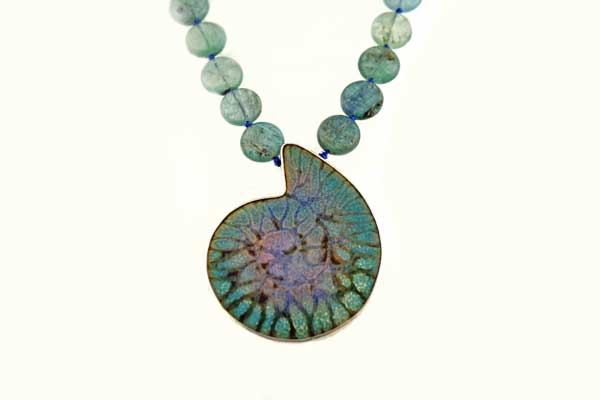 Fossil-Pendant-with-Kyranite-necklace