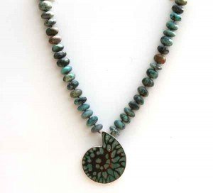 Turquoise-Fossil-with-Knotted-Turquoise-beads-3
