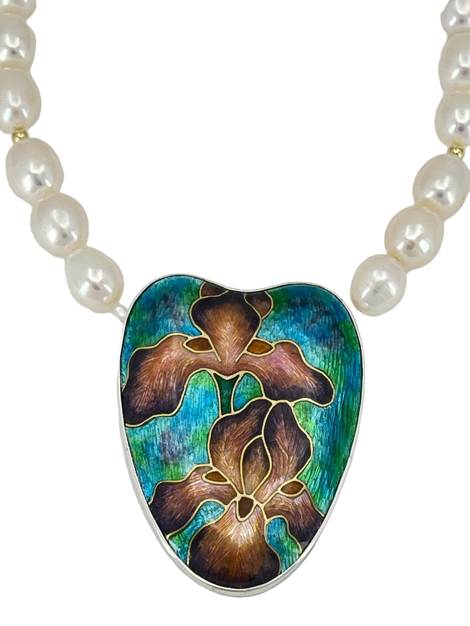 New ‘Irises’ Cloisonné Enamel Jewellery